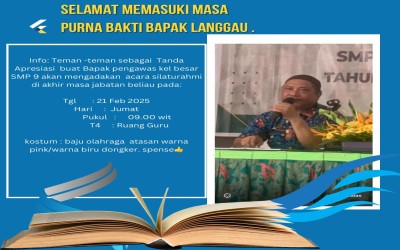 Purna Tugas Bapak Langgau dan Pengawas Sekolah: Menginspirasi Guru untuk Masa Depan Pendidikan